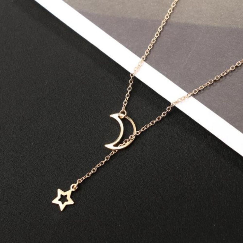 NEW moon star lariat necklace - Picture 6 of 8
